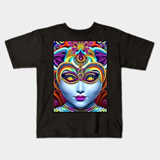 Catgirl DMTfied (8) - Trippy Psychedelic Art Kids T-Shirt